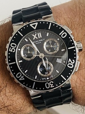 Chaumet Model Class One Chronograph Ref 625 B 40mm mit Papier & Rechnung