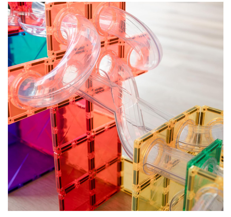 Connetix Rainbow Ball Run EXpansion Pack – 66‑Piece Magnetic Motion