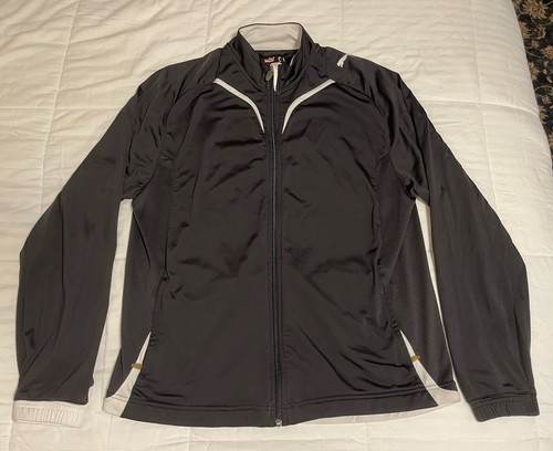 Puma Track Jacket Men’s Large Black Full Zip Ventilated Sides EUC - Picture 3 of 11