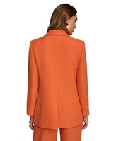 Donna Karan Women's One-Button Blazer (Terracotta, 16) 4