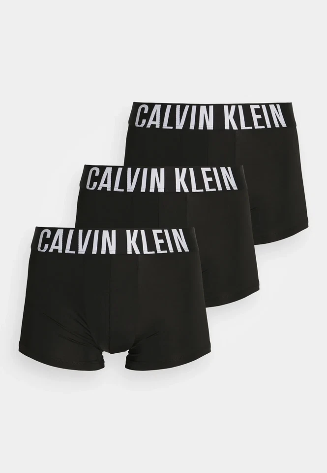 Calvin Klein Underwear 3 Pack Intense Power Cotton Low RIse Trunks - Black