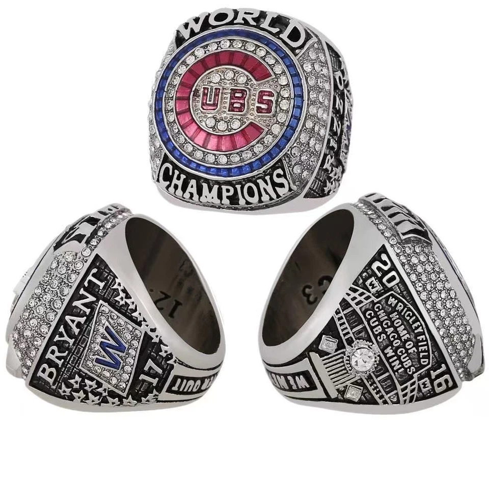 Anillo de Campeonato Serie Mundial Chicago Cubs 2016 con caja Foto 3 de 4