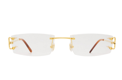 CARTIER CT0092O Gold Piccadilly Brillengestell Brille Sonnenbrille