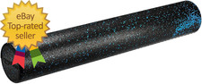 High Density Foam Roller for Exercise and Recovery 36 Inches Blue Speckled