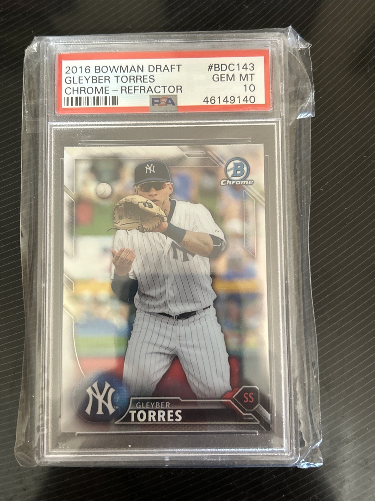 2016 Bowman Chrome Draft Gleyber Torres PSA10 BDC-143 (Detroit Tigers)