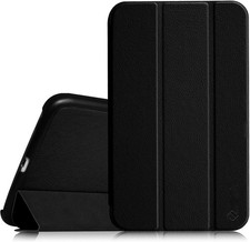 Ultra Lightweight Protective Stand Cover Case for Samsung Galaxy Tab 4 8.0 - Bla