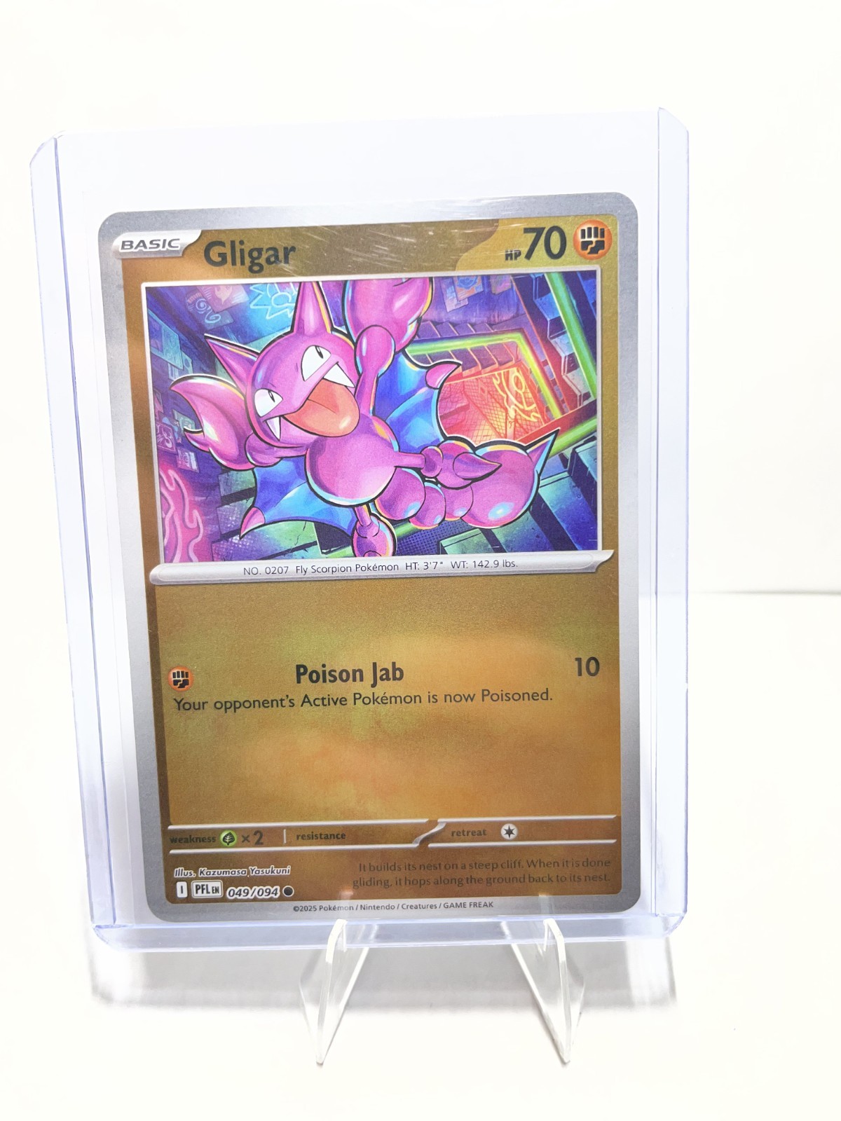Gligar (Reverse Holo) - ME02: Phantasmal Flames 049/094 NM Pokémon TCG