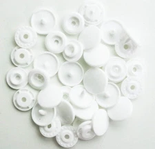 200 Sets T5 Resin Plastic Snaps, Size 20 Glossy round Resin Plastic Buttons Fas