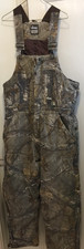 Berne Camouflage Bib Overalls Men Large Reg - 44 CHEST - Lined Realtree Xtra