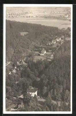 Tabarz / Door. Forest, view from Übelbergfelsen, postcard 
