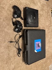 Sega Saturn video game console system w/ rental Blockbuster travel case, more +