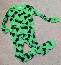Hanna Andersson Organic Pajama Set Size 5 Bats Green Long Sleeve