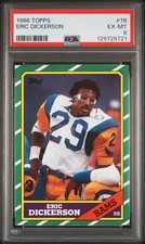 1986 TOPPS #78 ERIC DICKERSON PSA 6