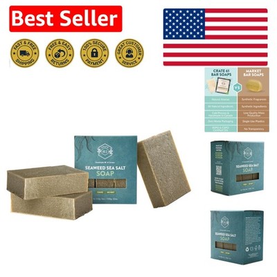 Luxurious Handmade Bar Soap Pack - Seaweed & Sea Salt,  & Cruelty-Free