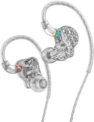 FiiO FA9 Knowles 6 Balanced Armature Driver in-Ear HiFi Earphone  (Clear)