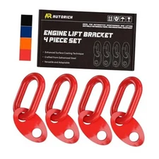 7100 Lifting Bracket Set for Engine - 4 Heavy-Duty Engine Lift Bracket 5500 Red