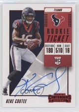 2018 Panini Contenders Rookie Ticket RPS Variation Red Zone Keke Coutee Auto r0j