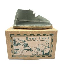 Bear Feet CBT Olive Leather Kid's Chukka Boots Made in USA Size 9 DS