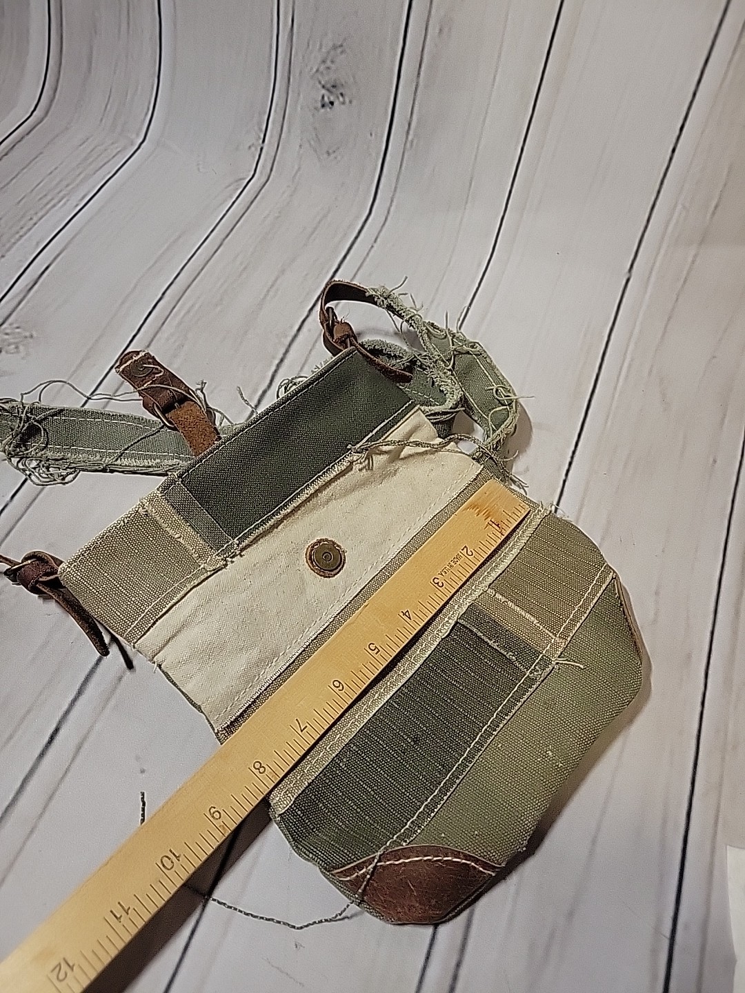 Distressed Cotton Patchwork Crossbody Shoulder Ba… - image 9