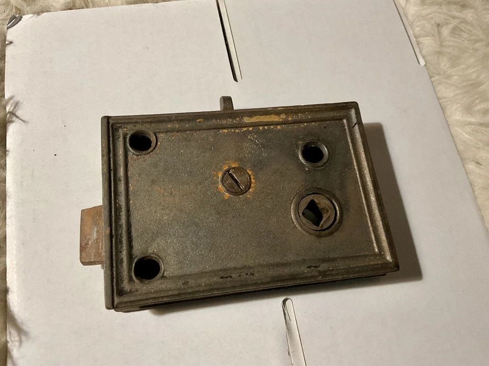 Trava de trava de porta externa antiga  - Imagem 3 de 4