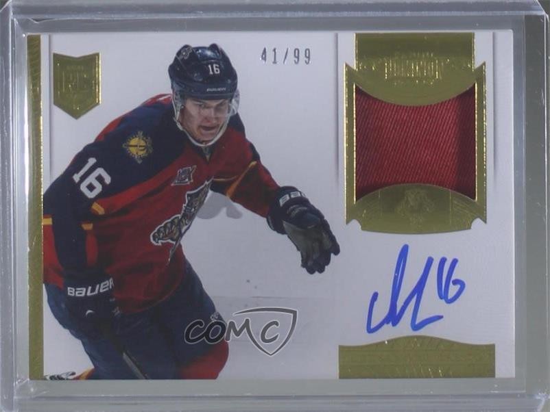 2013 Panini Dominion 41/99 Aleksander Barkov #AP-AB RPA Rookie Patch Auto RC 7b5