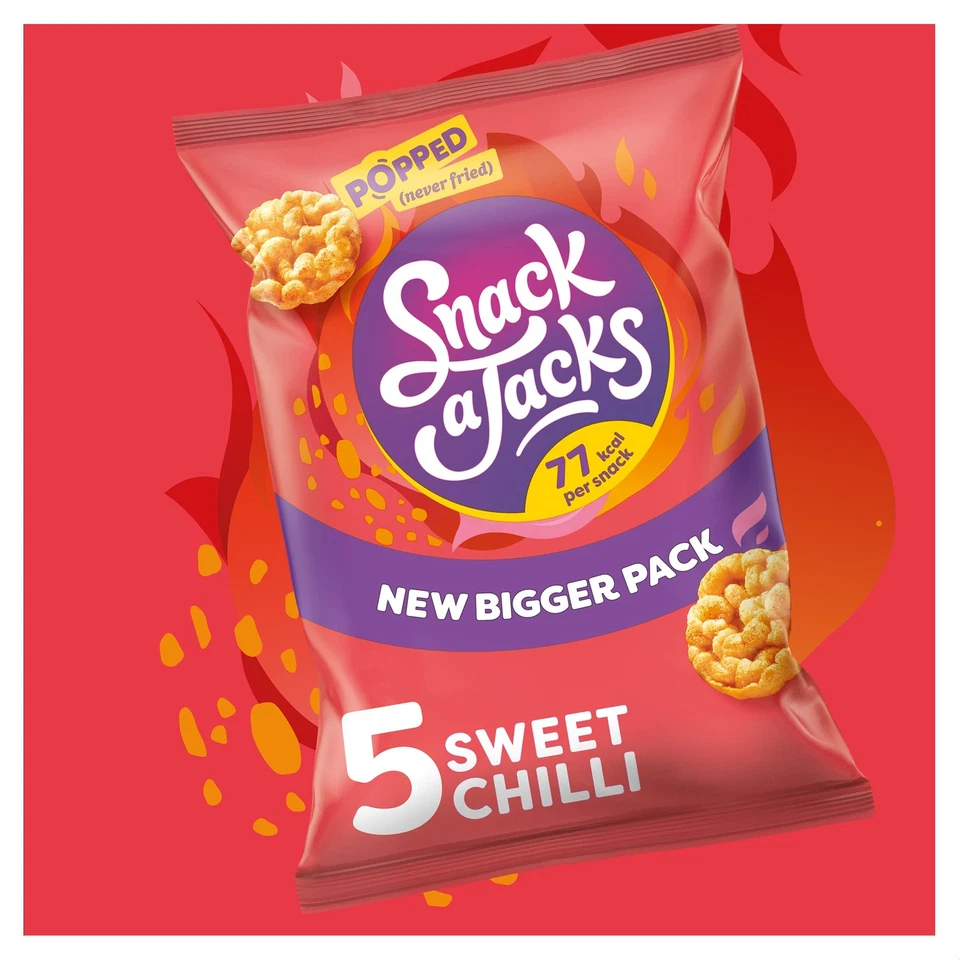 Snack A Jacks Crispy Sweet Chilli 5 X 19g (Pack of 5) - Image 2 of 4