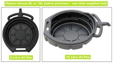 Oil Drain Tray Pan Coolant Fluid Gearbox Fuel Bucket 8/16 Litre Car Motorbike