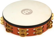 Meinl Percussion Traditional Wood Handheld Tambourine - Antique Brown