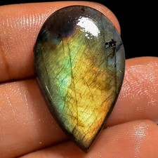 Labradorite Pear Cabochon/Loose Gemstone 25.5 Ct 28x17x6mm