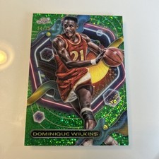 2023 Topps Cosmic Chrome Green Space Dust Refractor /75 Dominique Wilkins #3 HOF