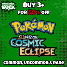 Cosmic Eclipse Common/Uncommon/Rare Pokemon Card Singles Sun and Moon