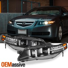 Black Fits 2004-2008 Ua7 Acura Tl Led Projector Headlights Headlamps Black Fits 2004-2008 Ua7 Acura Tl Led Projector Headlights Headlamps