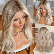 100  HUMAN HAIR LACE FRONT WIGS BLONDE
