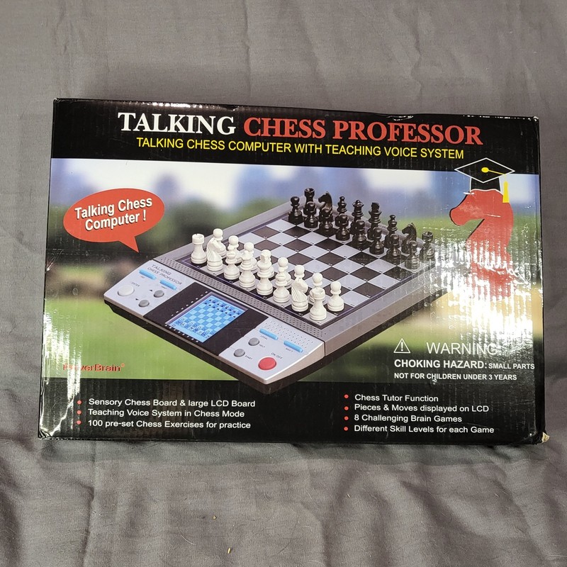 Talking Chess Professor Computer w Talking Tutor Teaching the Game Missing Piece