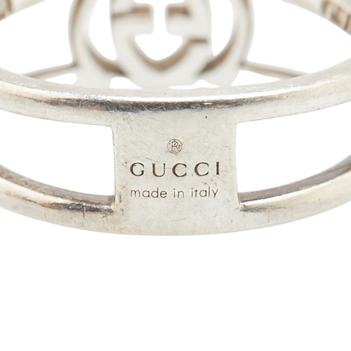 GUCCI Interlocking G Ring #10 Women 【Used】 - Picture 5 of 7