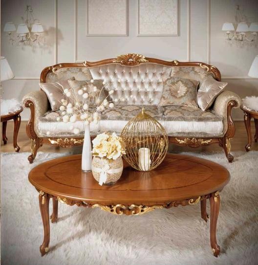 Couch Klassische Couchtisch Beistelltisch Sofa Wohnzimmer Tisch MöBel Holz Neu-image