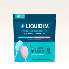 Liquid I.V. Hydration Multiplier Cotton Candy Electrolyte Powder 16 Servings