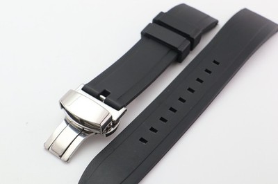 Premium Waterproof Silicone Quick-Release Band  compatible with Seiko,Tissot,