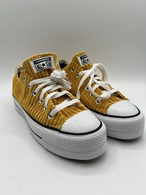 Converse All Star Lift Platform Corduroy Coastal Dune Women s Size 8.5 NWOT