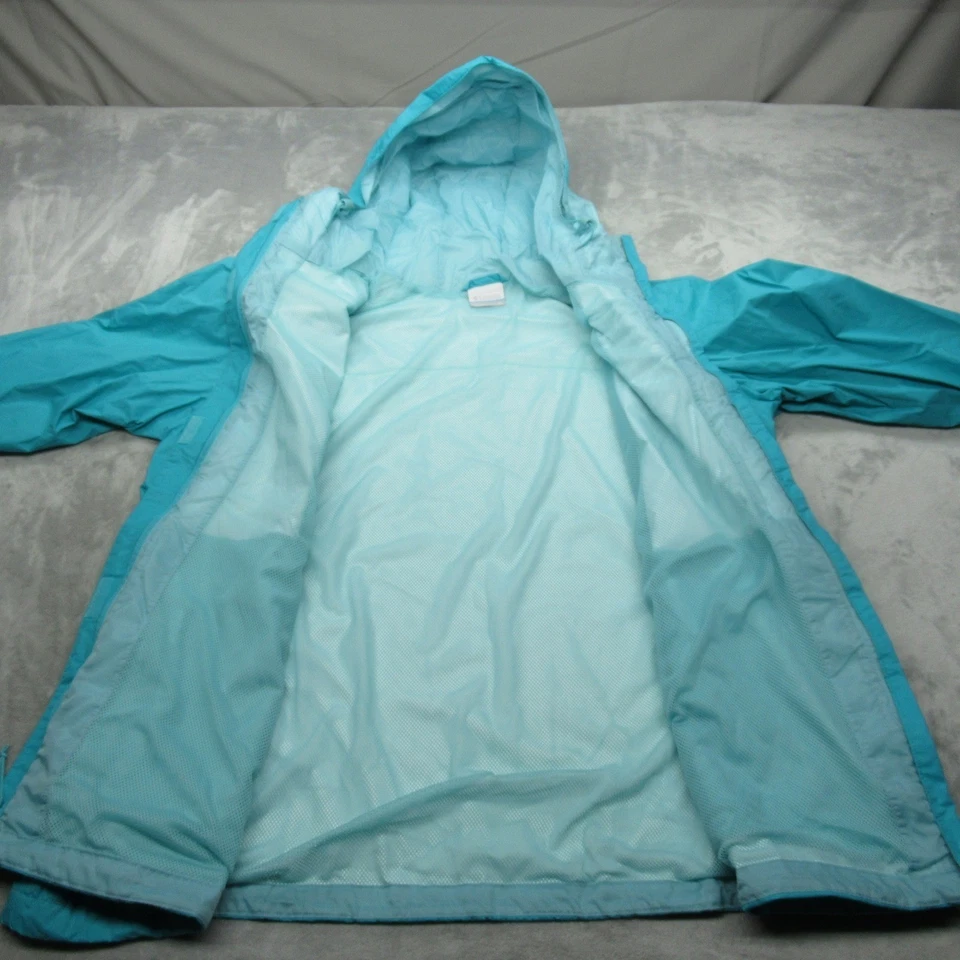 Chaqueta Columbia Mujer 2X Azul Aqua Impermeable Ligera Embalable Arcadia II Foto 3 de 4