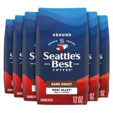 Seattle’s Best Coffee Post Alley Dark Roast Ground Coffee 12 oz Pack of 6 10.29 per pound
