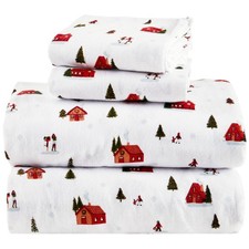 100 Cotton Flannel Sheets Full Size, Ultra Soft Cozy Flannel Set with 12" El...