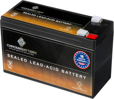 CB CHROMEBATTERY 12V 9AH Sealed Lead Acid SLA Rechargeable Battery F2 Termin