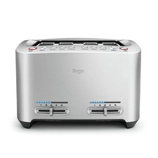 Image of Sage The Smart Toast 4-Slice Toaster - Extra Wide Slots - Brushed Aluminium