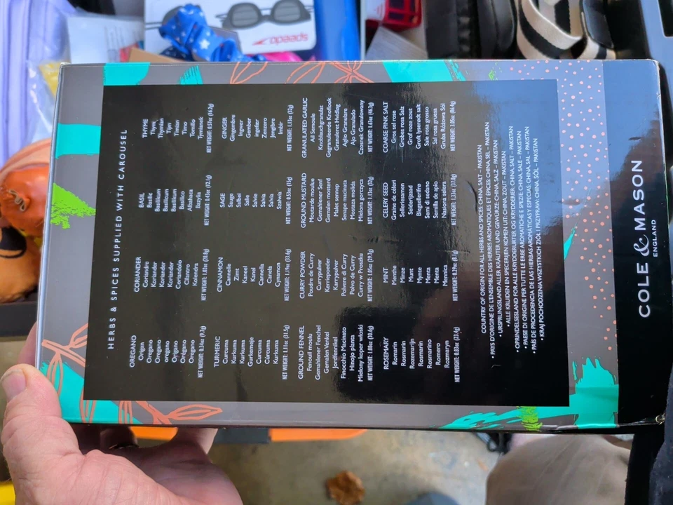 Carrusel Blyth Spice Rack, 16 tarros, bambú Foto 3 de 4