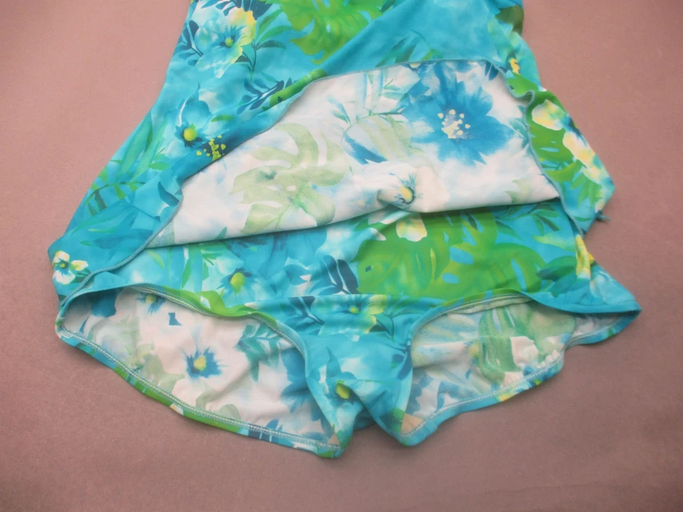 Traje de baño Maxine talla 22W para mujer multicolor forrado floral inalámbrico de una pieza 10Q Foto 3 de 4