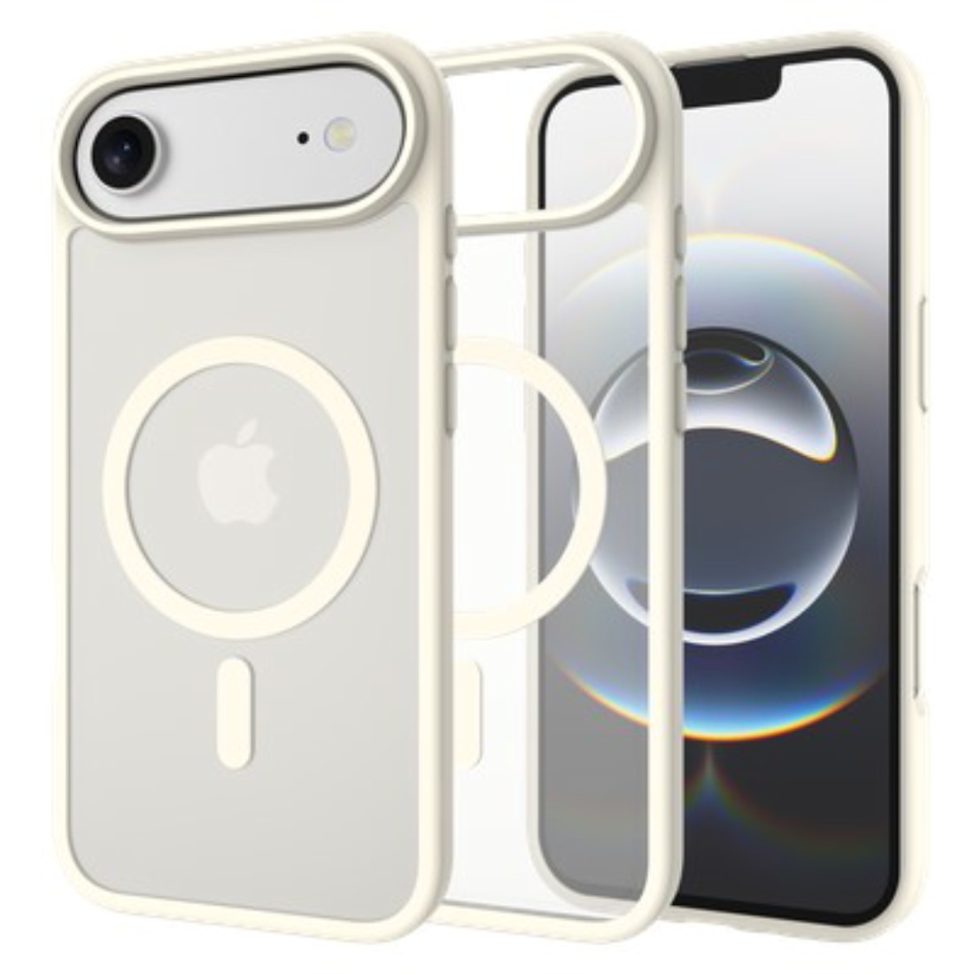 Coque iPhone 17 Air MagSafe ArmorElite ivoire mince et robuste