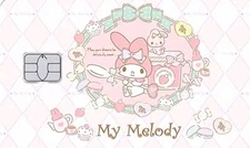 Hello Kitty My Melody Credit Debit Card Sticker Skin Free Shipping 