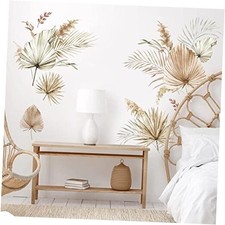 Boho Palm Leaves Wall Decals Large Leaf Plants Wall Stickers Decor Bedroom A