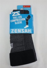 ZENSAH Full Leg Compression Sleeve Long Knee Thigh Sz XL NEW